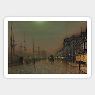 Reekie, Glasgow by John Atkinson Grimshaw Sticker